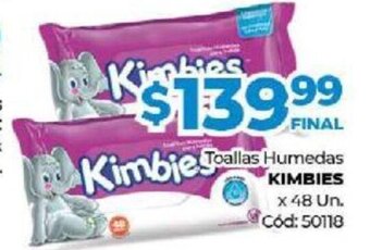 Diarco Kimbies Toallas Húmedas x 48 un. oferta