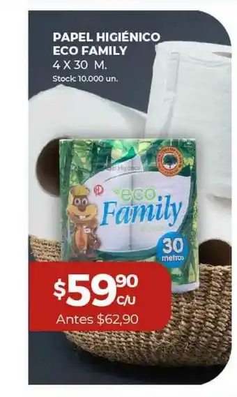 Super MAMI Papel Higiénico Eco Family 4x30 m oferta