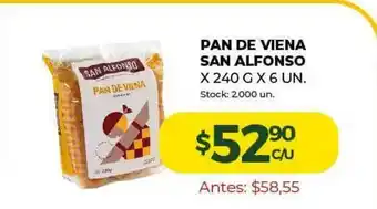 Pan De Viena San Alfonso x240 g x6 un