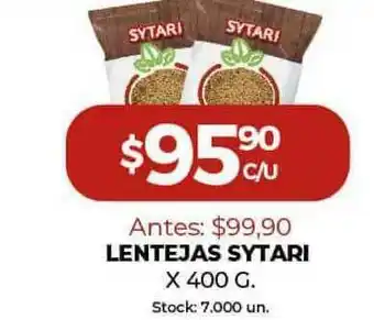 Super MAMI Lentejas Sytari x400 g oferta
