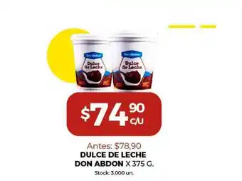 Super MAMI Dulce De Leche Don Abdon x375 g oferta