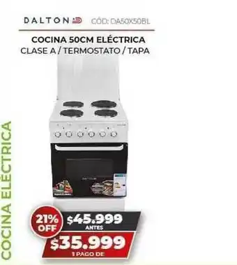 Novogar Dalton Cocina 50CM Eléctrica oferta