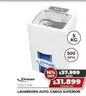 Novogar Drean Lavarropa Auto. Carga Superior 5kg 500RPM oferta