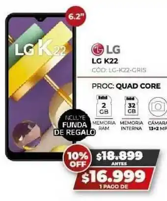Novogar LG LG K22 oferta
