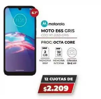 Novogar Motorola Moto E6S Gris oferta