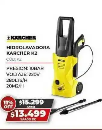 Novogar Kärcher Hidrolavadora Karcher K2 oferta