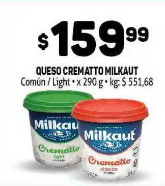 Makro Queso Crematto Milkaut 290g oferta