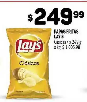 Makro Lay's Papas Fritas 249g oferta