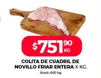 Supermercados Tadicor Colita De Cuadril De Novillo Friar Entera x kg oferta