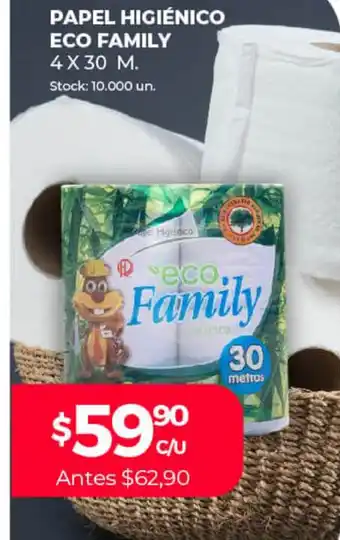 Papel Higiènico Eco Family 4 x 30 m