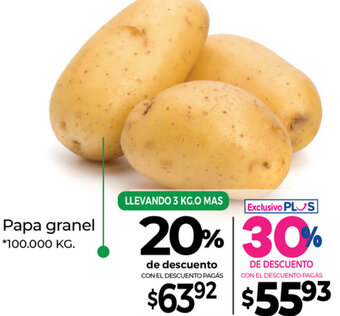 La Anonima Papa granel 100.000kg oferta