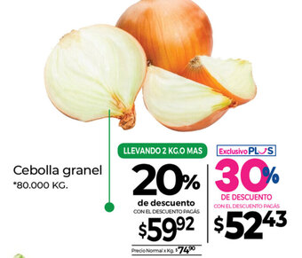 La Anonima Cebolla granel 80.000kg oferta