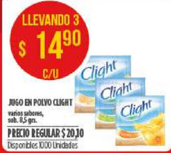 Supermercados Vea Jugo En Polvo Clight oferta