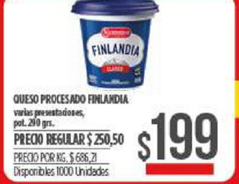 Supermercados Vea Queso Procesado Finlandia oferta