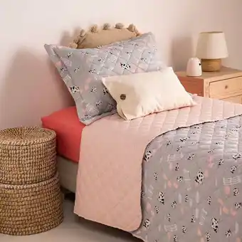 Arredo Cubrecama 1 plaza reversible vaquita oferta