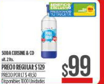 Supermercados Vea Soda Cuisine & Co. oferta