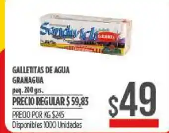 Supermercados Vea Galletitas De Agua Granagua oferta