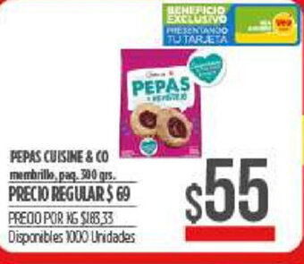 Supermercados Vea Pepas Cuisine & Co oferta
