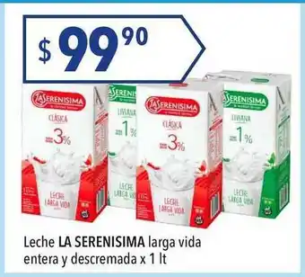 Hergo Leche La Serenisima Larga Vida Entera Y Descremada x 1lt oferta