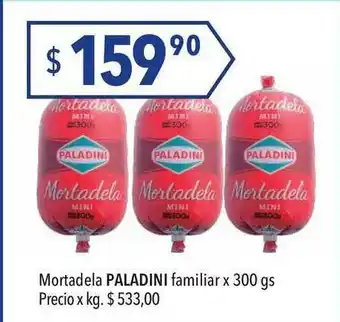 Mortadela Paladini Familiar x 300 gs