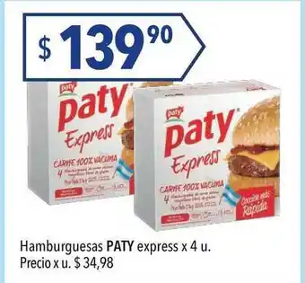 Hergo Hamburguesas Paty Express x 4u oferta