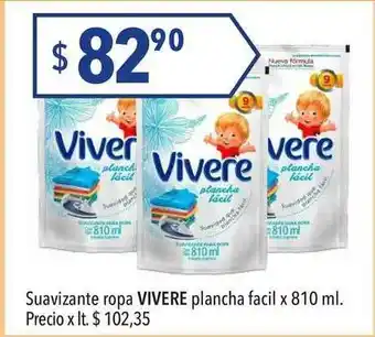 Hergo Suavizante Ropa Vivere Plancha Facil x 810ml oferta