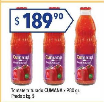 Hergo Tomate Triturado Cumana x 980gr oferta