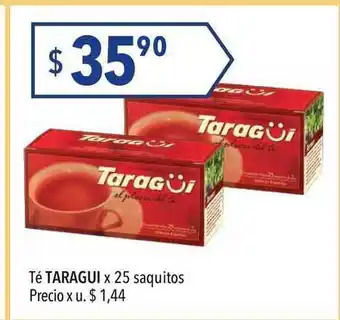 Hergo Té Taragui x 25 saquitos oferta