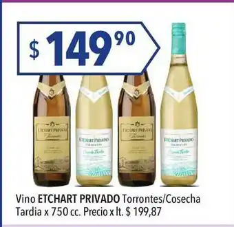 Hergo Vino Etchart Privado Torrontes-Cosecha Tardia x 750cc oferta