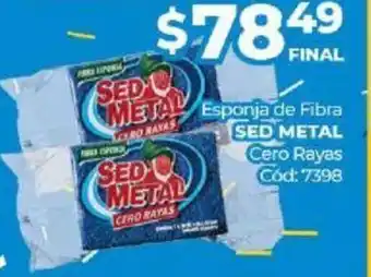 Diarco Sed Metal Esponja de Fibra Cero Rayas oferta