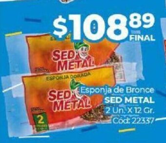 Diarco Sed Metal Esponja de Bronce 2 Un x 12 Gr. oferta