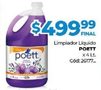 Diarco Poett Limpiador Líquido x 4 Lt. oferta