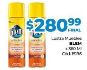 Diarco Blem Lustra Muebles x 360 ml oferta