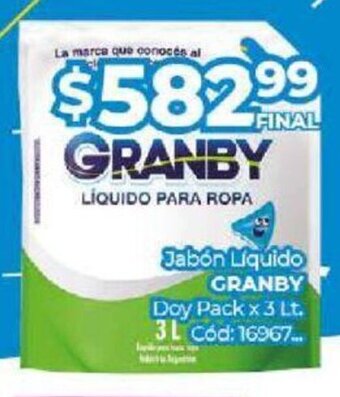 Granby Jabón Líquido Doy Pack x 3 Lt.