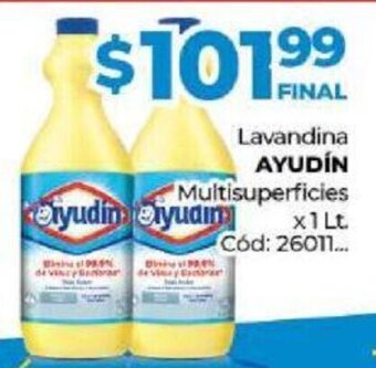 Diarco Ayudin Lavandina Multisuperficies x 1 Lt. oferta