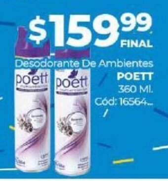 Diarco Poett Desodorante De Ambientes 360 ml oferta
