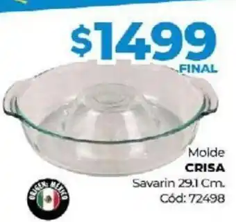 Diarco Crisa Molde Savarin 29.1 Cm. oferta