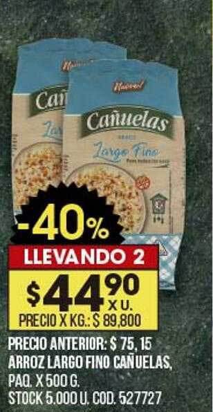 Coto Arroz Largo Fino Cañuelas oferta
