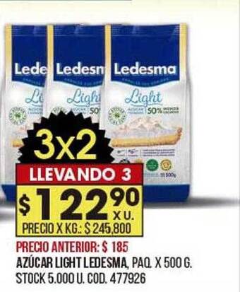 Coto Azúcar Light Ledesma oferta
