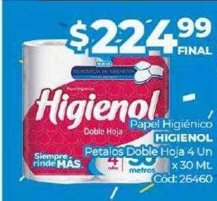 Diarco Papel Higiénico Higienol Petalos Doble Hoja oferta