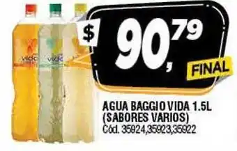 Supermercados Yaguar Agua Baggio Vida Sabores Varios oferta