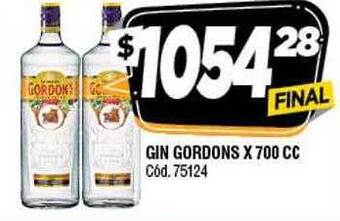 Supermercados Yaguar Gin Gordons oferta