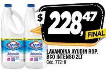 Supermercados Yaguar Lavandina Ayudin Rop. Bco Intenso oferta