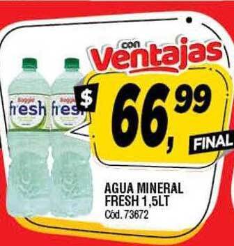 Supermercados Yaguar Agua Mineral Fresh oferta