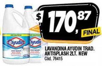 Supermercados Yaguar Lavandina Ayudin Trad. Antisplash New oferta