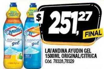 Supermercados Yaguar Lavandina Ayudin Gel Original-citrica oferta
