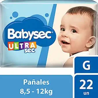 El Abastecedor Babysec pañal u/sec tang.gr.x22u oferta