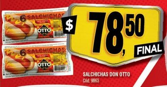 Supermercados Yaguar Salchichas Don Otto oferta