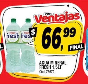 Supermercados Yaguar Agua Mineral Fresh 1,5Lt oferta