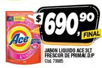 Supermercados Yaguar Ace Jabon Liquido 3 Lt Frescor De Primav. D/P oferta